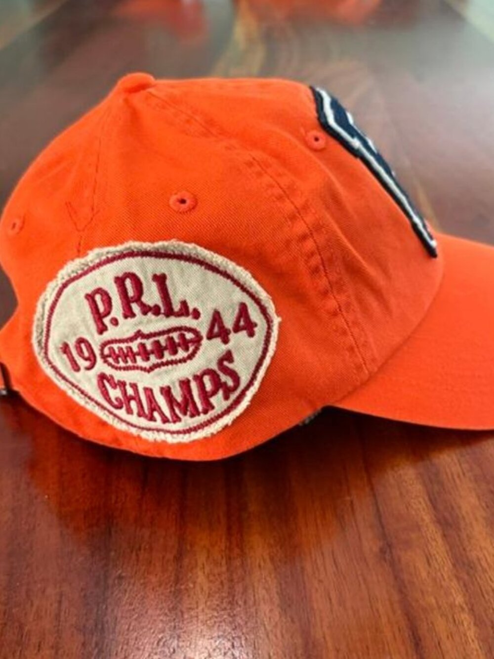 NWT POLO RALPH LAUREN 1 OF 1 ORANGE LETTERMAN P TIGER RLPC 67 FOOTBALL HAT CAP - Picture 6 of 10
